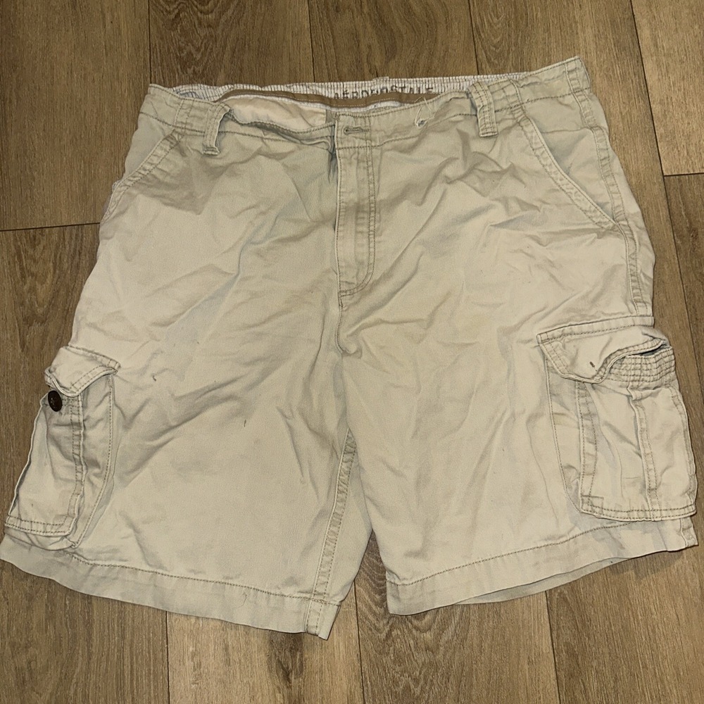 VTG Aeropostale Cargo Shorts Men 40‎ Khaki School Gorpcore Utility Dad 90s Y2K*